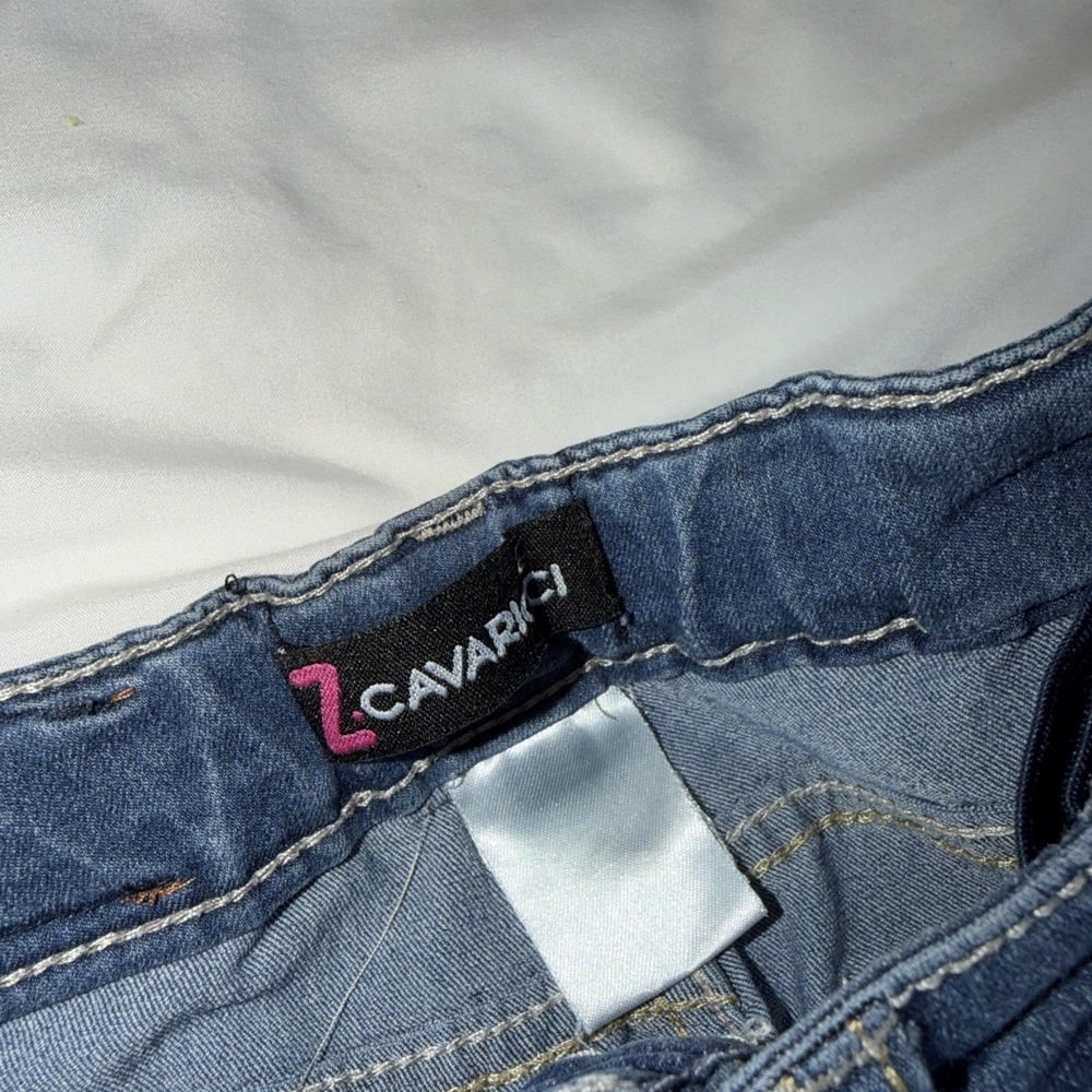 Vintage Mudd Capris Size Junior Girls Medium Y2K 90S Z. Cavaricci Jorts - Picture 3 of 9